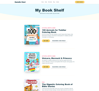 Child Author Book Shelf